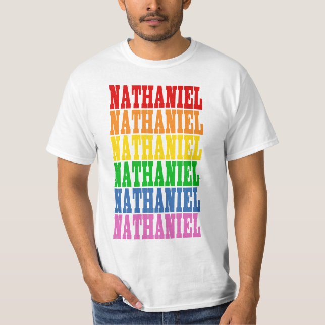 T-shirt Rainbow Nathaniel (Devant)