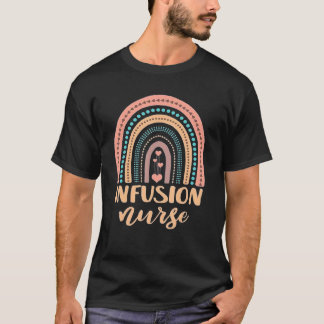 T-shirt Rainbow Nurse Infusion Squad Nursing Leopard Infus