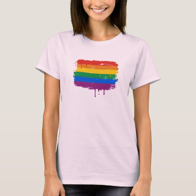 T-shirt Rainbow Paint (Devant)