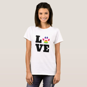 T-shirt Rainbow paw