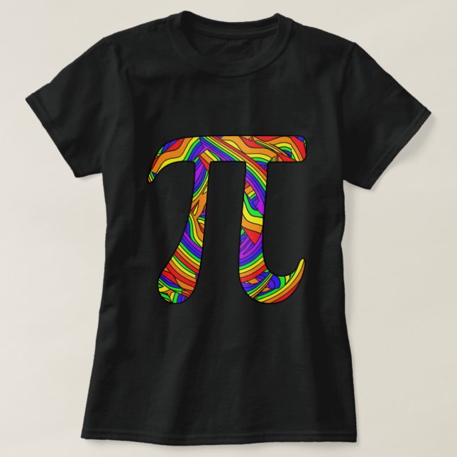 T-shirt Rainbow Pi (Design devant)
