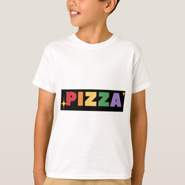 T-shirt Rainbow Pizza (Devant)