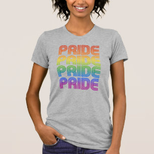 T-shirt Rainbow Pride Retro