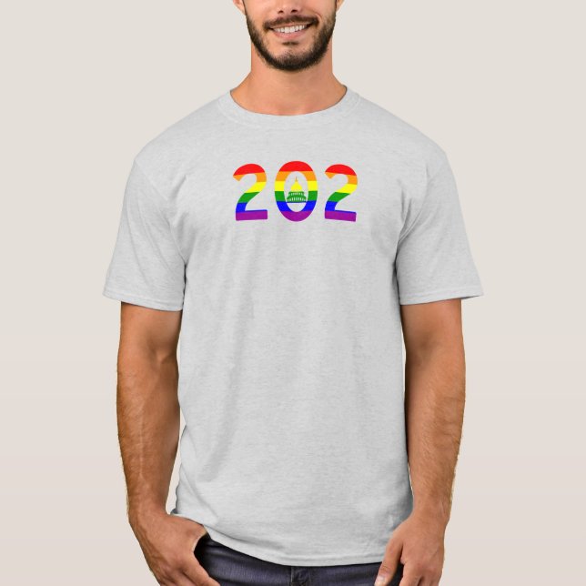 T-shirt Rainbow Pride Washington D.C. (Devant)