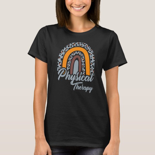 T-shirt Rainbow PT PTA Therapist (Devant)