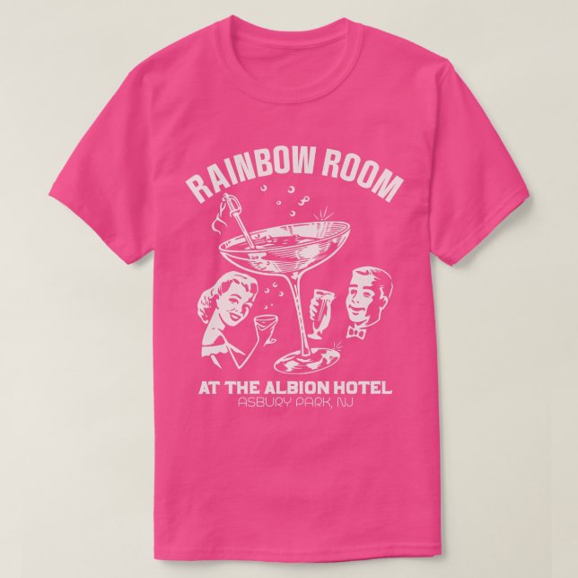 T-shirt Rainbow Room de l'Albion Hotel Defunct Nightclub (Design devant)