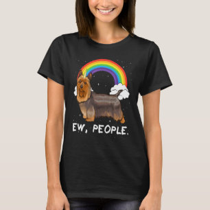 T-shirt Rainbow Silky Terrier Ew People Unicorn Chien