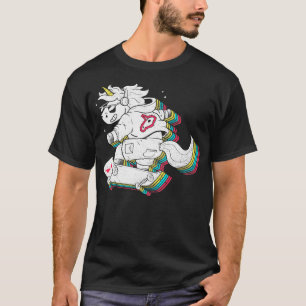 T-shirt Rainbow Skate Unicorn mignon Sparkle Skate Xmas Gi