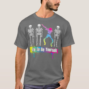 T-shirt Rainbow Skeleton Gay pride différent LGBTQ Award