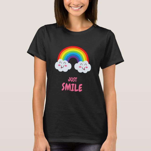 T-shirt Rainbow Smile (Devant)
