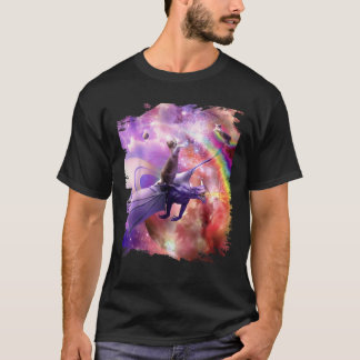 T-shirt Rainbow Space Chat Sur Dragon T Shirt