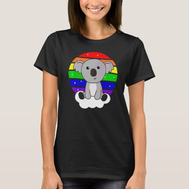 T-shirt Rainbow Sweet Koalas Pour Koala Koala (Devant)