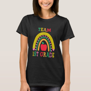 T-shirt Rainbow Team 1ère année Retour à l'école Enseignan