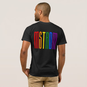 T-shirt Rainbow Text LGBTQ Amsterdam Gay pride LGBT