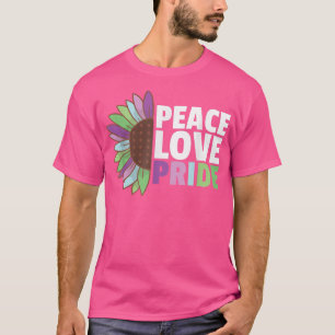 T-shirt Rainbow Toric Flag Pride Lgbtq Sunflower