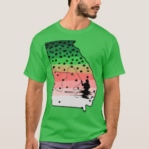 T-shirt Rainbow Trout Fly Fish Georgia Fly Fishing Fishere