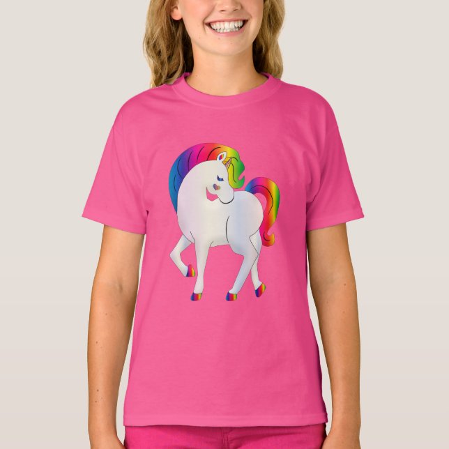 T-shirt Rainbow Unicorn (Devant)