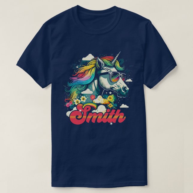 T-shirt Rainbow Unicorn Smith (Design devant)