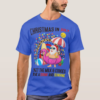 T-shirt Rainbow Xmas En Juillet Oubliez Le Lait Et Les Coo