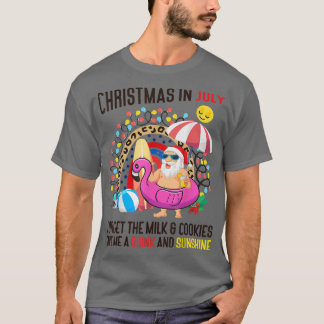 T-shirt Rainbow Xmas En Juillet Oubliez Le Lait Et Les Coo