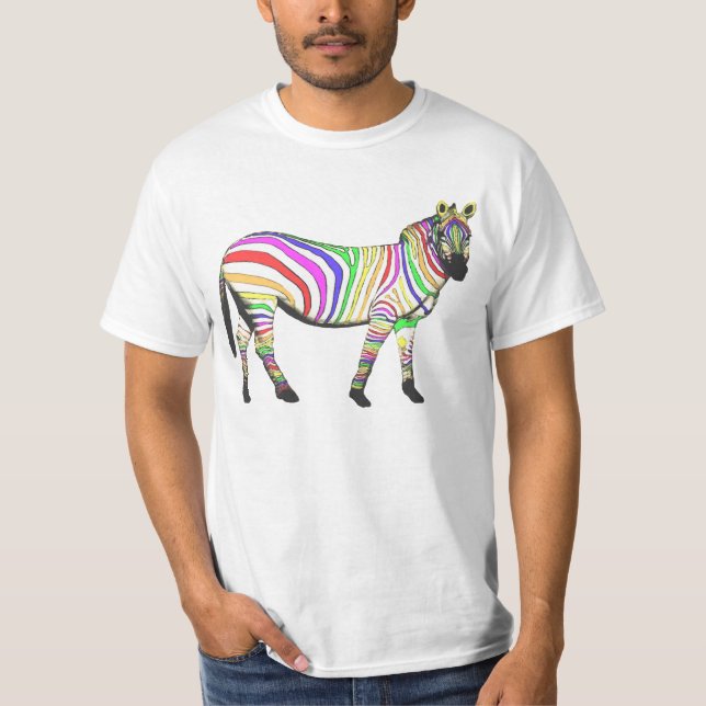 T-shirt Rainbow Zebra (Devant)