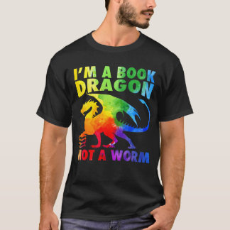 T-shirt Rainbows Je Suis Un Livre Dragons Pas Un Ver Lgbt 