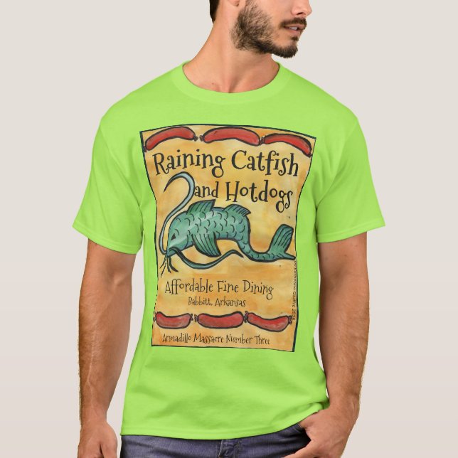 T-shirt Raining Catfish, homme XL (Devant)