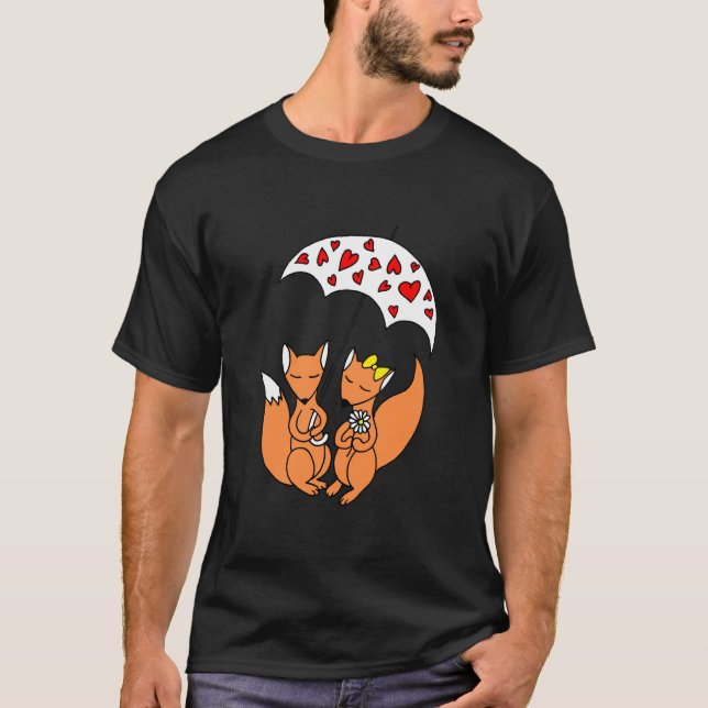 T-shirt "Rainy Day Romance" "Sous le coeur rempli (Devant)