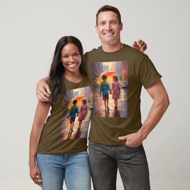 T-shirt Rainy Romance (Unisexe)