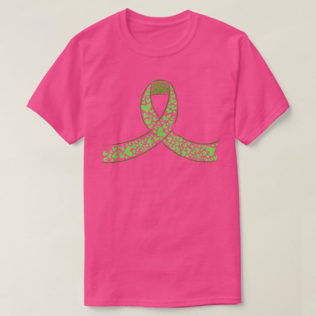 T-shirt Raise Awareness Of Mental Health Warriors Green Ri (Design devant)