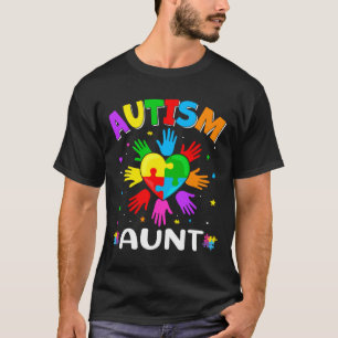 T-shirt Raise Hand Autism Awareness Aunt Family Matching O