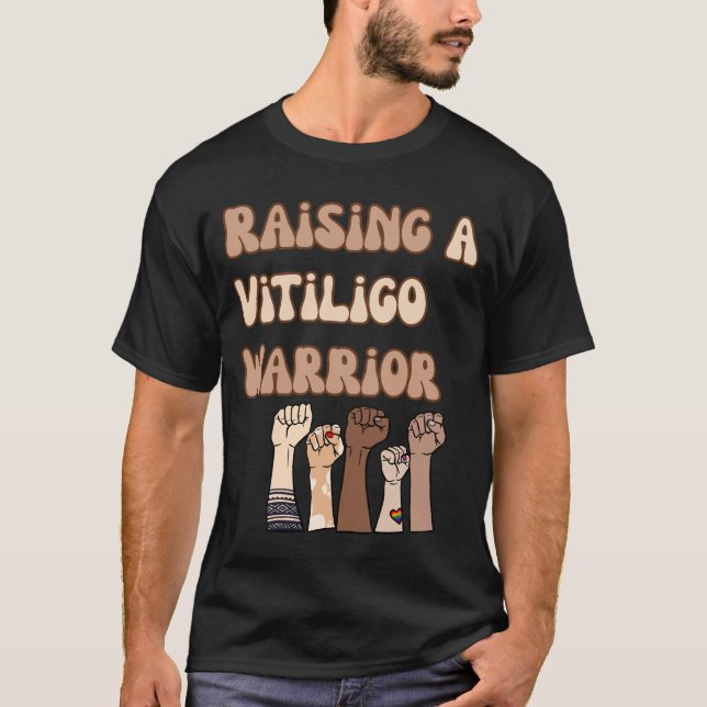 T-shirt Raising a Vitiligo Warrior – Self Love, Strength & (Devant)