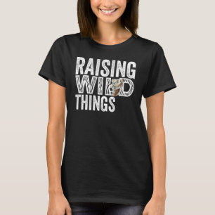 T-shirt Raising Wild Things Maman mignonne Fête des Mères