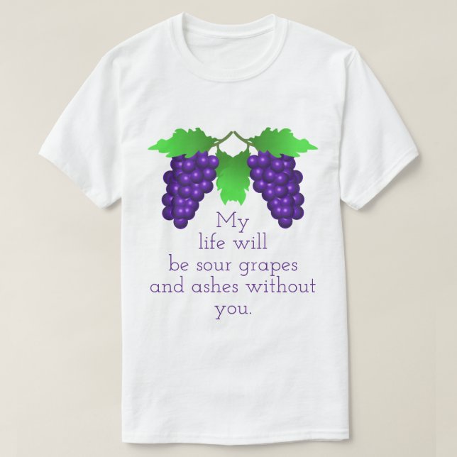 T-shirt Raisins aigre (Design devant)