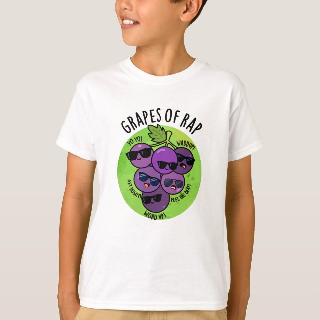 T-shirt Raisins De Rap Funny Fruit Pun (Devant)