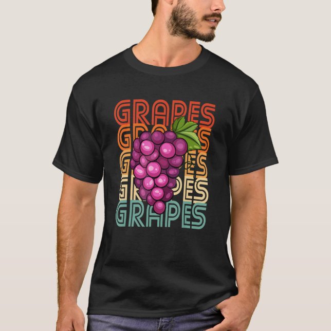 T-shirt Raisins rétro (Devant)