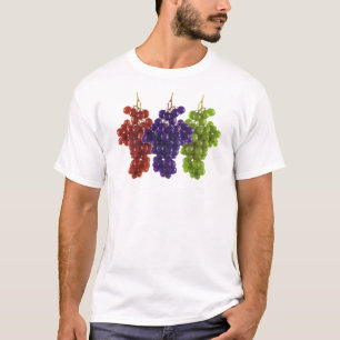 T-shirt Raisins vert rouge et violet