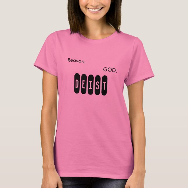 T-shirt Raison. Mon Dieu. Dépêche-toi. (Devant)