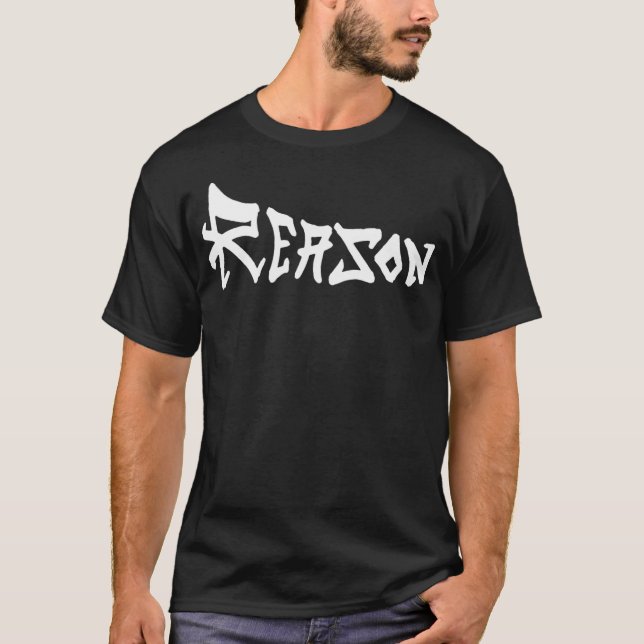T-shirt Raison (texte blanc) (Devant)