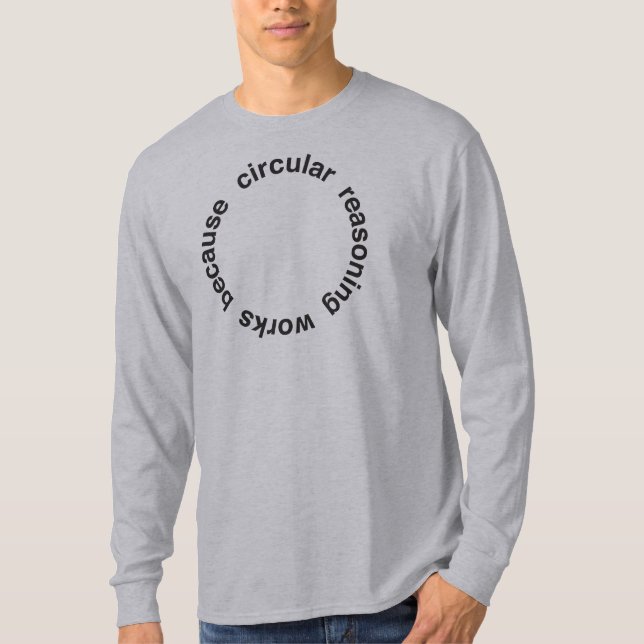 T-shirt Raisonnement circulaire (Devant)