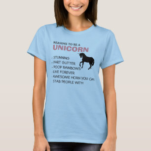 T-shirt Raisons d'être une licorne