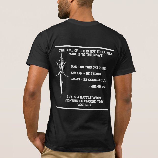 T-shirt Rak Chazak Amats - Tee de définition (Dos)