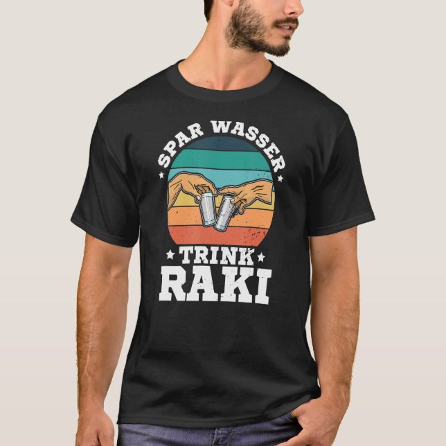 T-shirt Raki Turkey Summer Liquor Alcohol Turkish Drinker  (Devant)