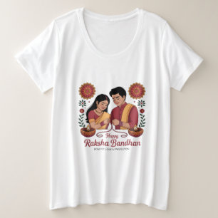T-Shirt Raksha Bandhan pour femmes de grande taill