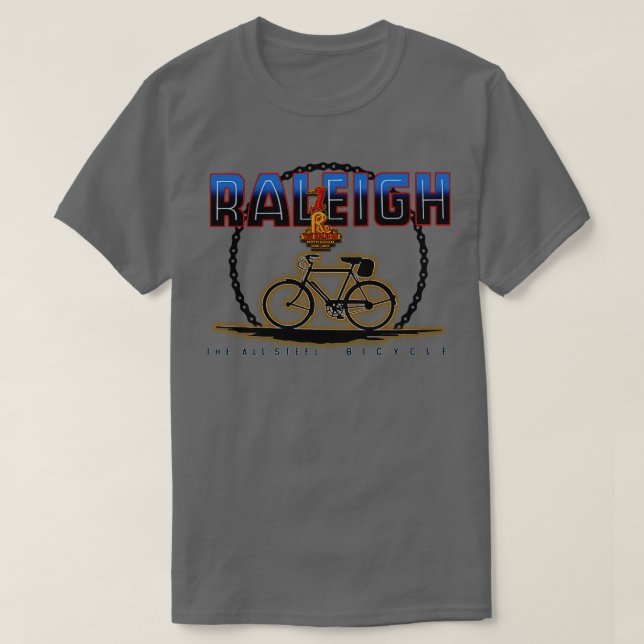 T-shirt Raleigh Bicyclettes Angleterre (Design devant)