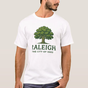 T-shirt Raleigh La ville des chênes - Chêne classique Nord