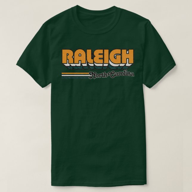 T-shirt Raleigh NC City Stripes (Design devant)