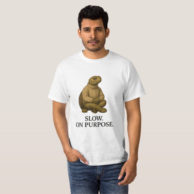 T-SHIRT RALENTIR DANS LE BUT. (Devant entier)
