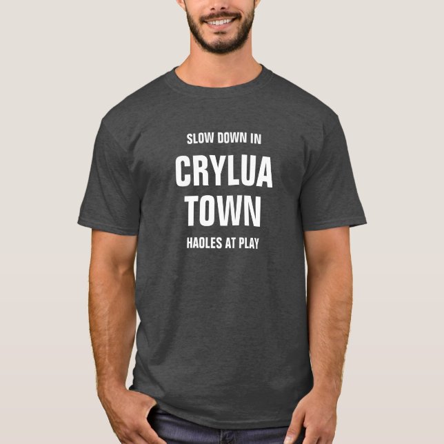T-SHIRT RALENTIR EN CRYLUA TOWN HAOLES EN JEU (Devant)