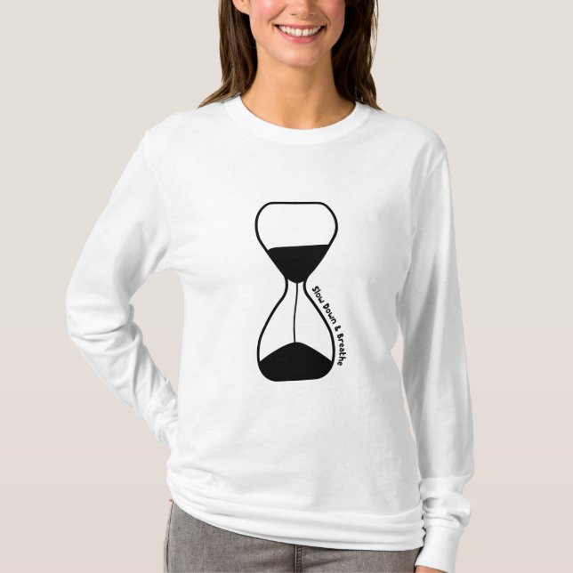 T-shirt Ralentir et respirer - Auto-soins (Devant)